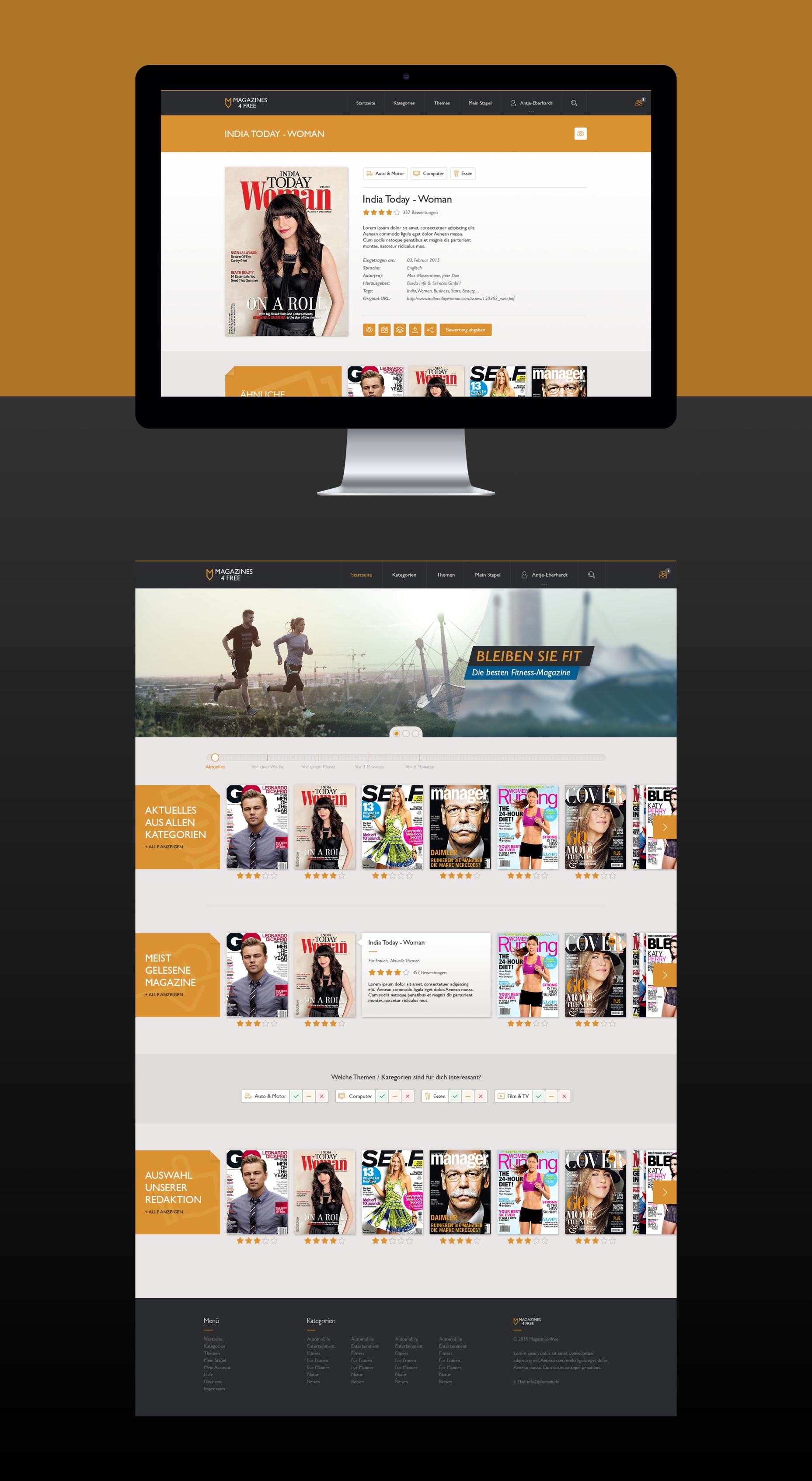 Magazines4Free Website