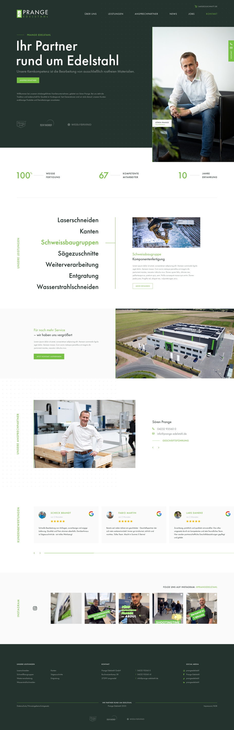 Screenshot dieser Website (zum Scrollen)