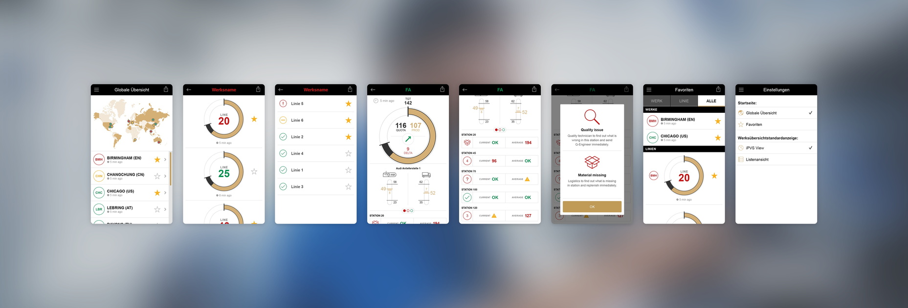ZF iPVS App - Übersicht von Screenshot