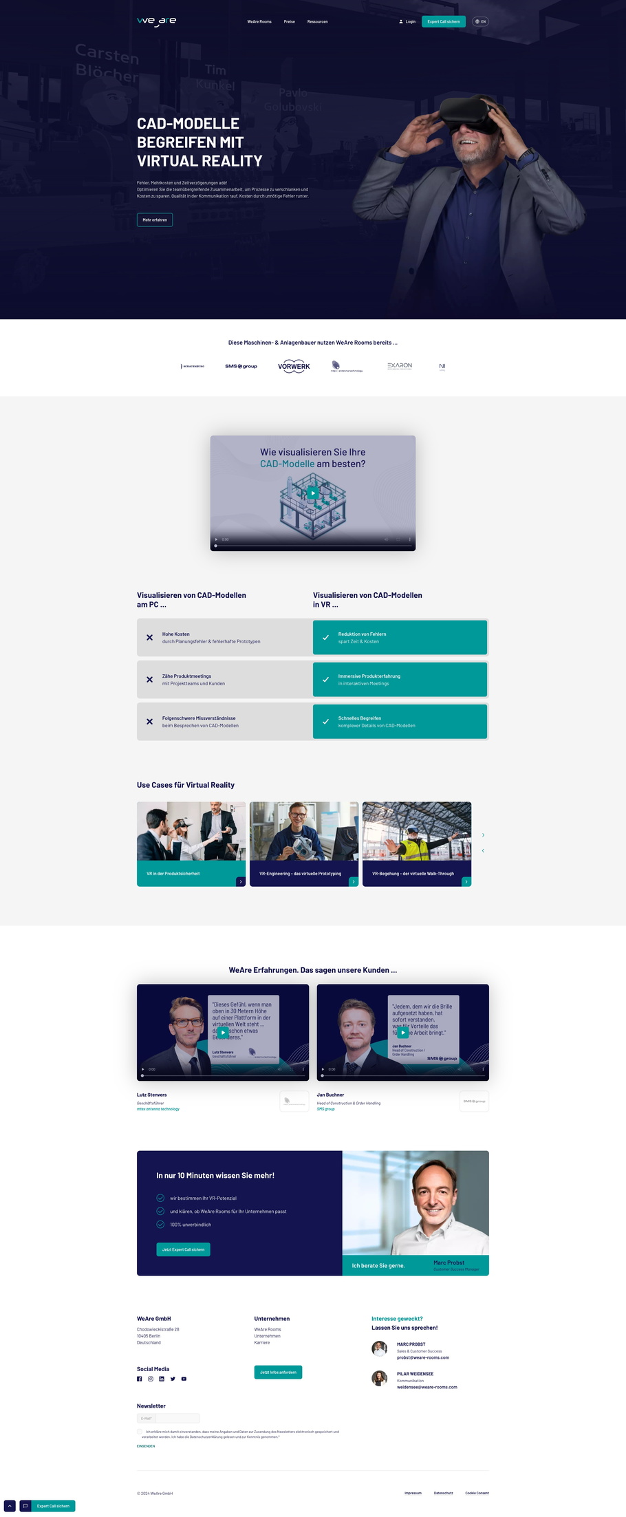 Screenshot dieser Website (zum Scrollen)