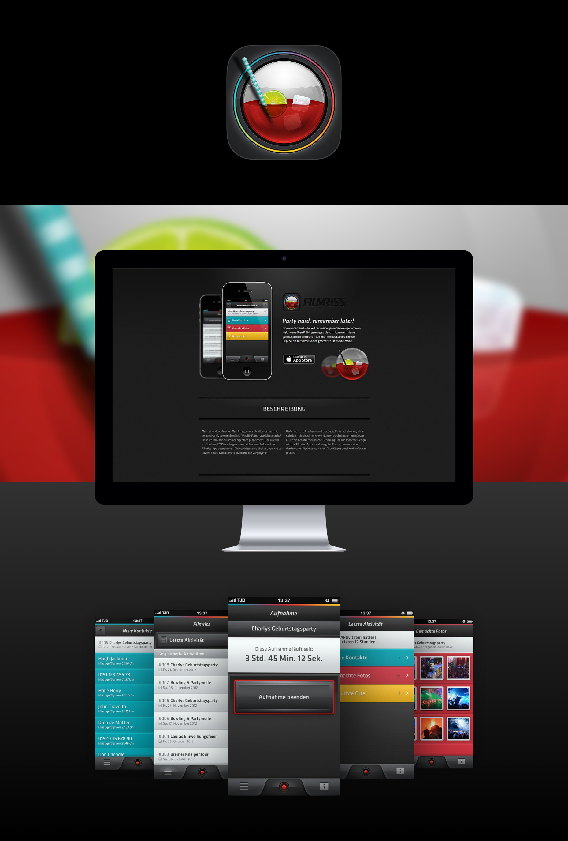 Filmrizz - Altes Design und Landingpage