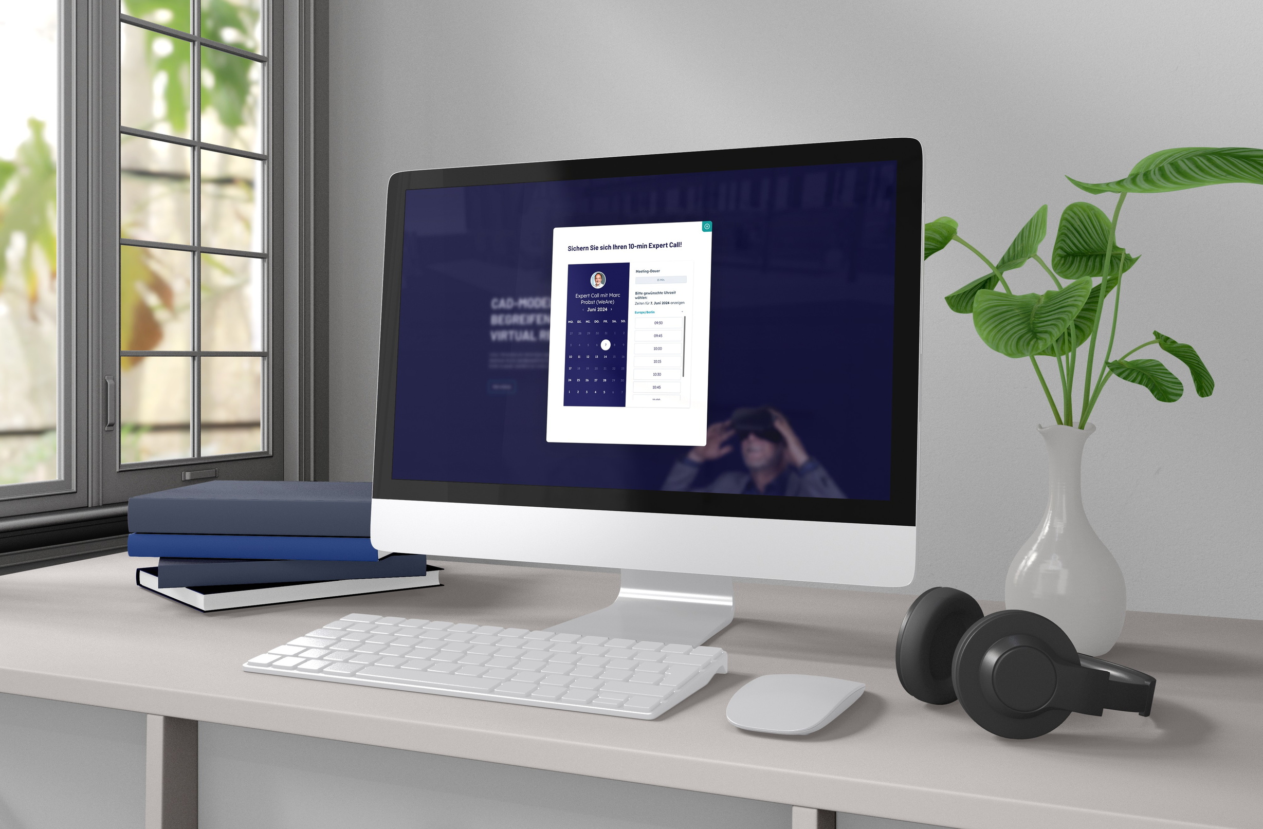 Desktop-Mockup dieser Website