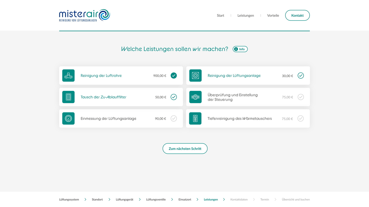 Termin buchen - Prozess 8