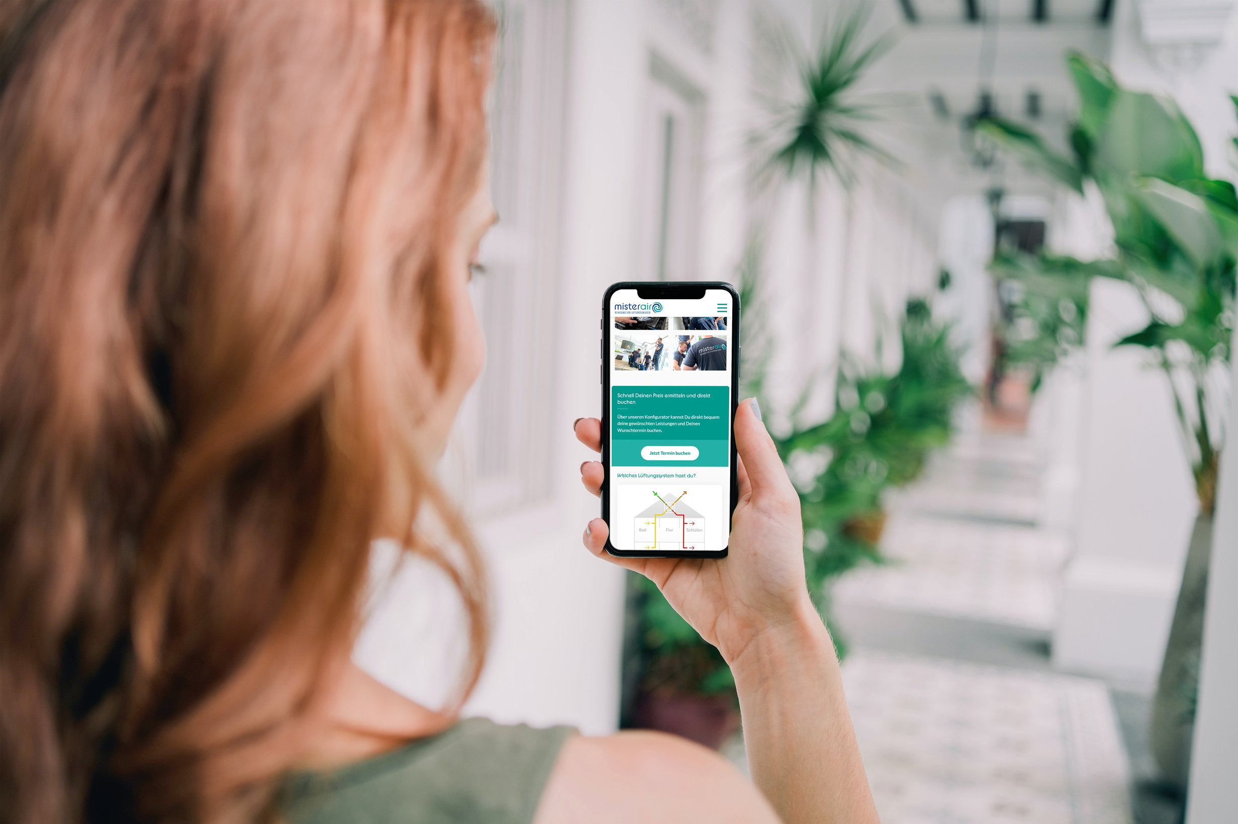 Smartphone-Mockup dieser Website