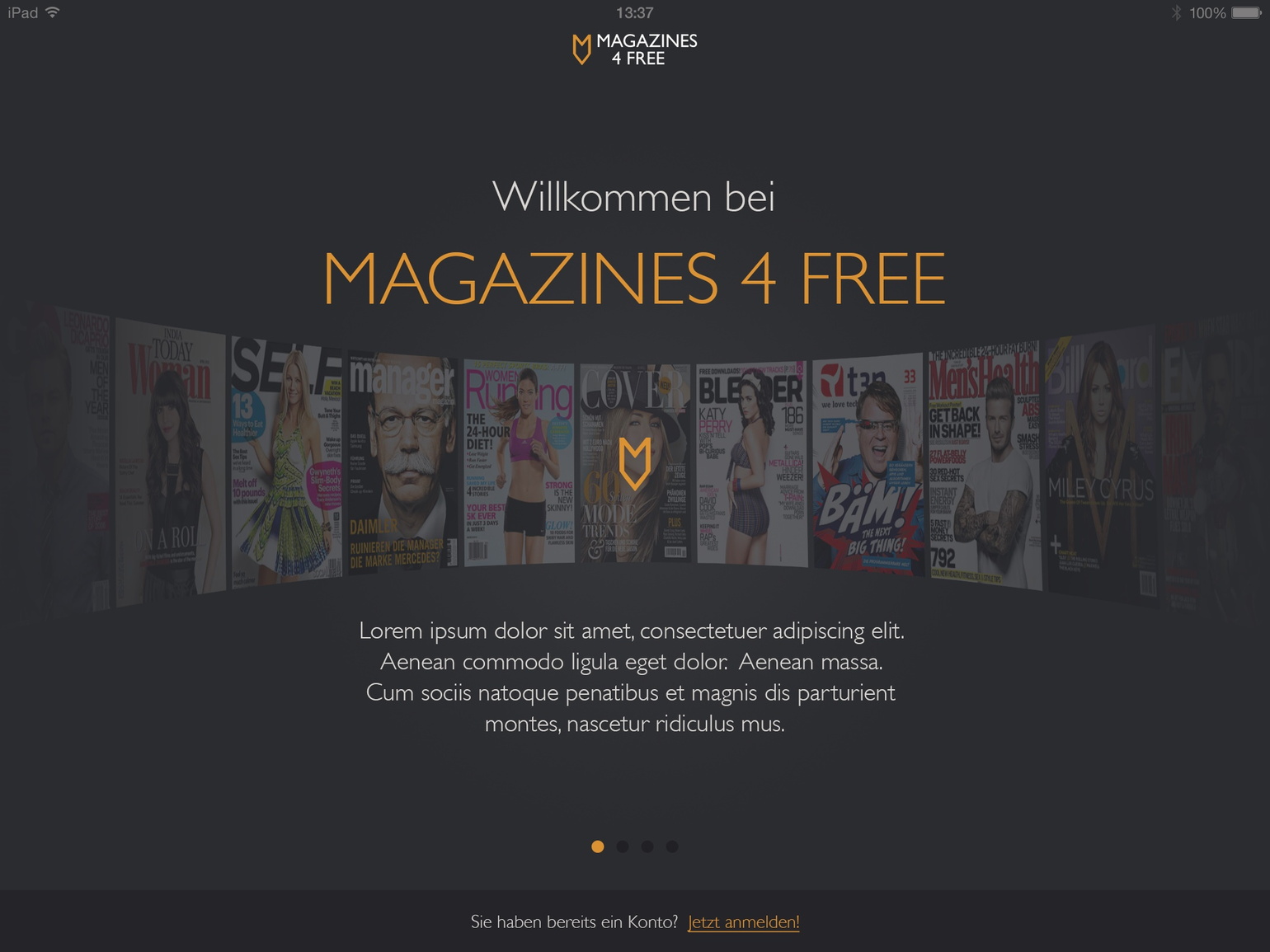 Magazines4Free App-Screenshot 1